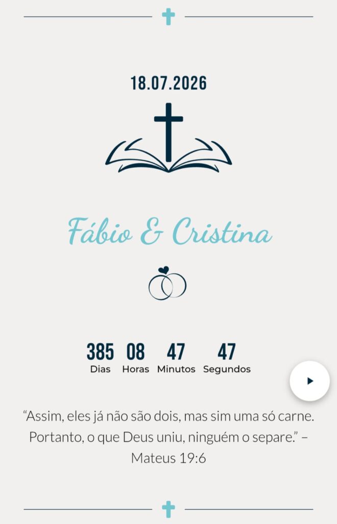 Modelo de convite 💍 Cristão