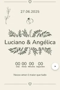 modelo de convite floresta com lista de casamento