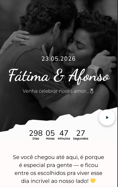 Modelo de convite Preto e Branco Minimalista