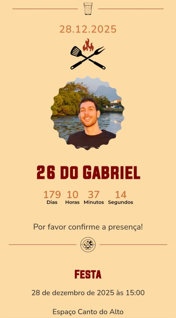 Modelo de convite Churrasco