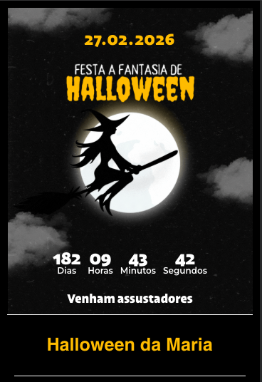 Modelo de convite 🎃 Halloween