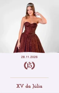 convite de 15 anos vinho vermelho