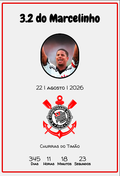 Modelo de convite Corinthians