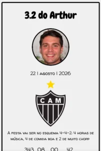 Convite do atletico mineiro para editar
