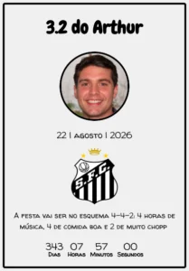 convite interativos do santos fc com confirmacao de presença