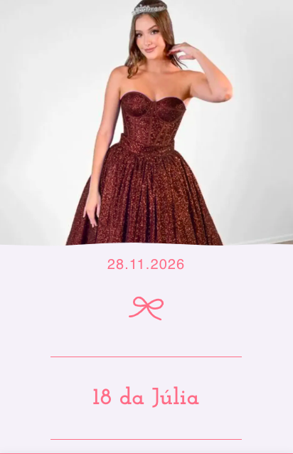 Modelo de convite Elegante Rosa