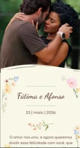 convite de casamento digital