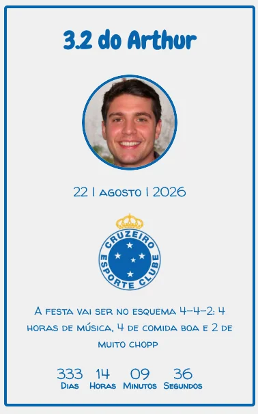 convite do cruzeiro