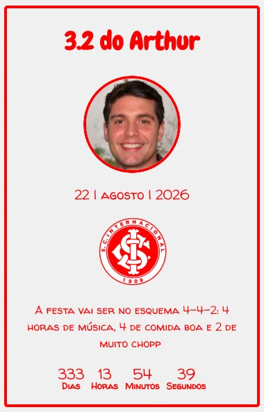 convite do internacional
