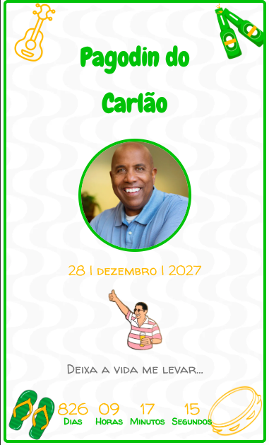 Modelo de convite Pagodinho