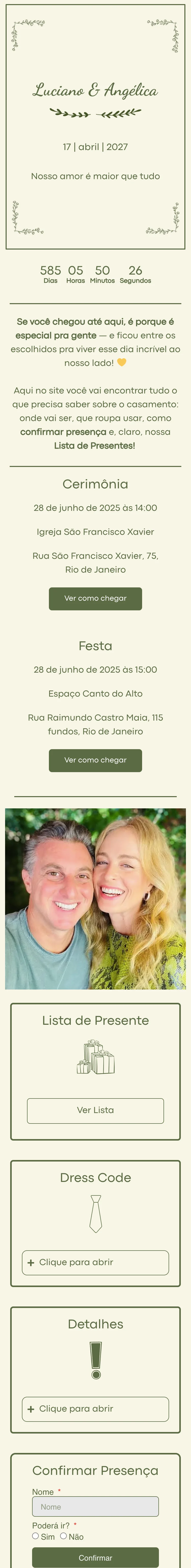 convite de casamento verde folhas