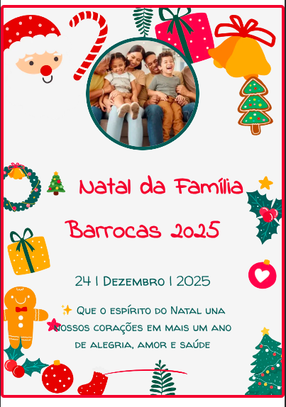 Modelo de convite Natal 1