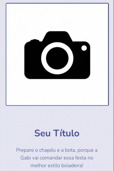 Modelo de convite Em branco