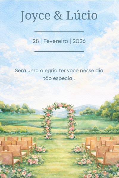 Modelo de convite No Campo