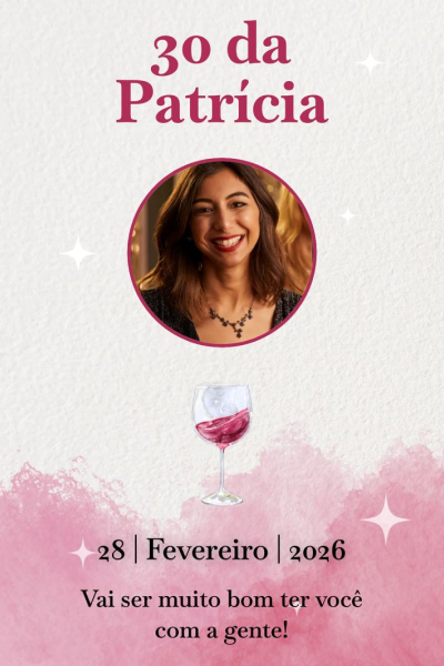 Modelo de convite Aniversário Vinho