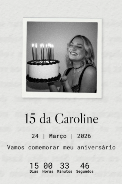 Modelo de convite Diário