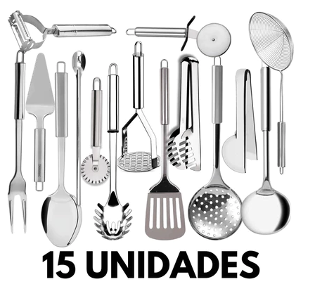 Kit Utensilios - 15 Peças
