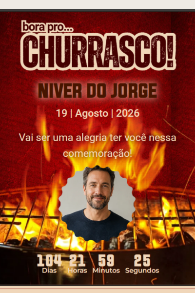 Modelo de convite Churrasco 2