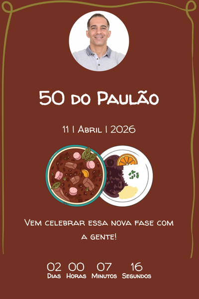 Modelo de convite Feijoada 2