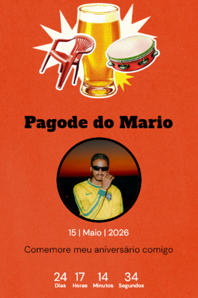 Modelo de convite Feijoada e Pagode