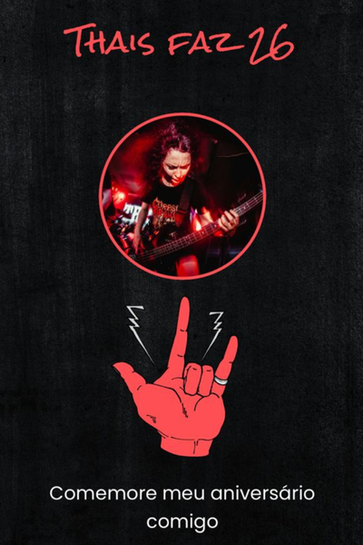 Modelo de convite Rock