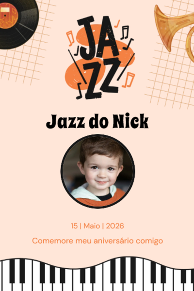 Modelo de convite Jazz