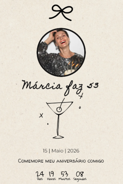 Modelo de convite Vinho Desenho